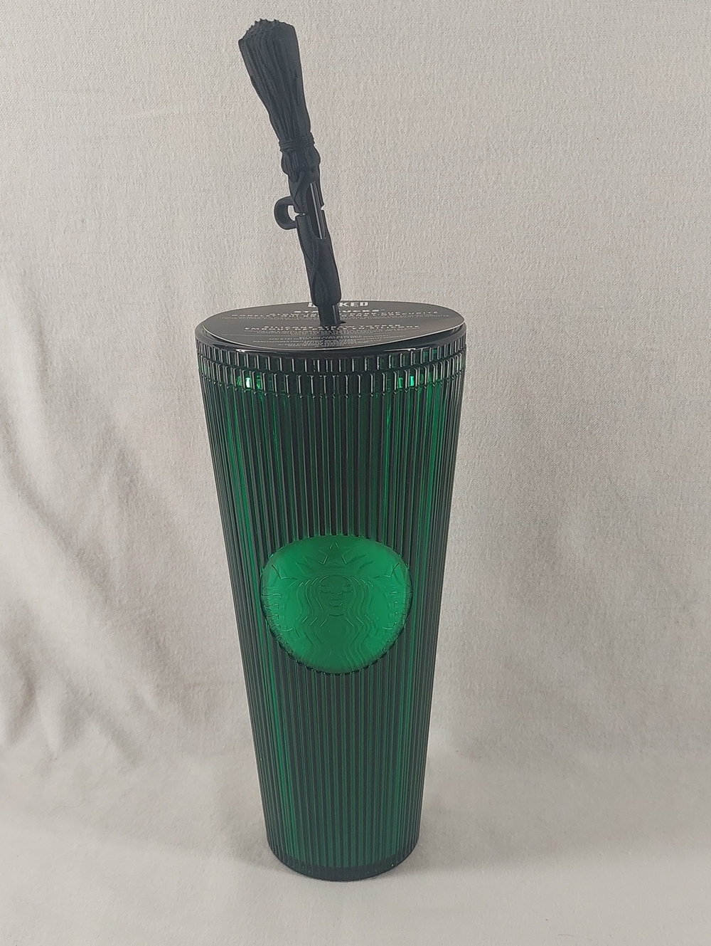Glow-In-The-Dark Wicked Starbucks Tumbler with Silicone Black Straw-cover